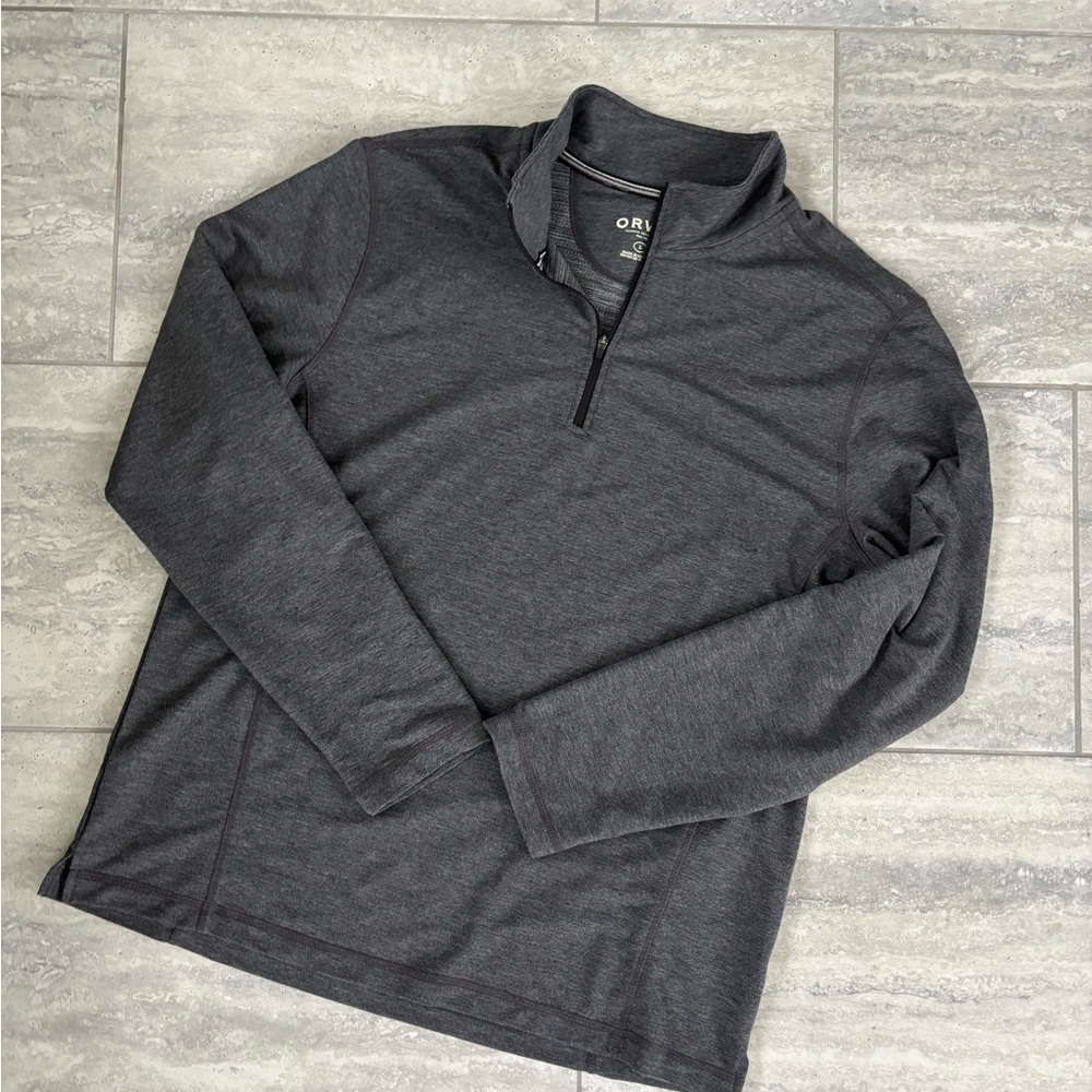 Orvis Charcoal Quarter-Zip Pullover